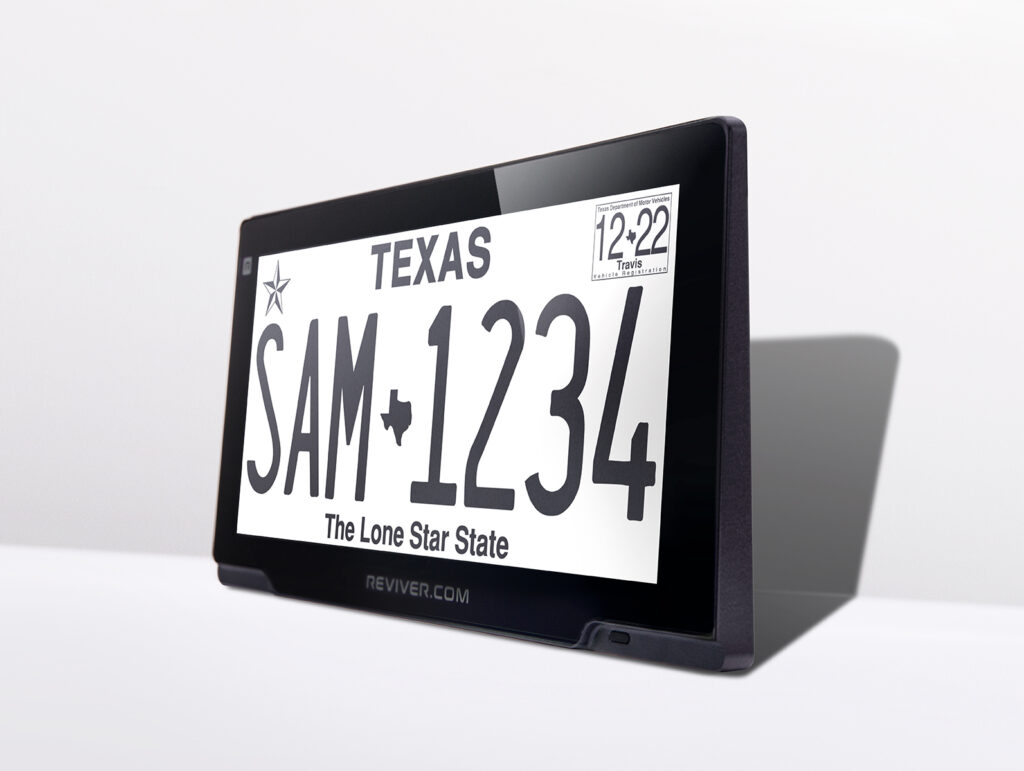 Digital License Plates In Texas | Reviver